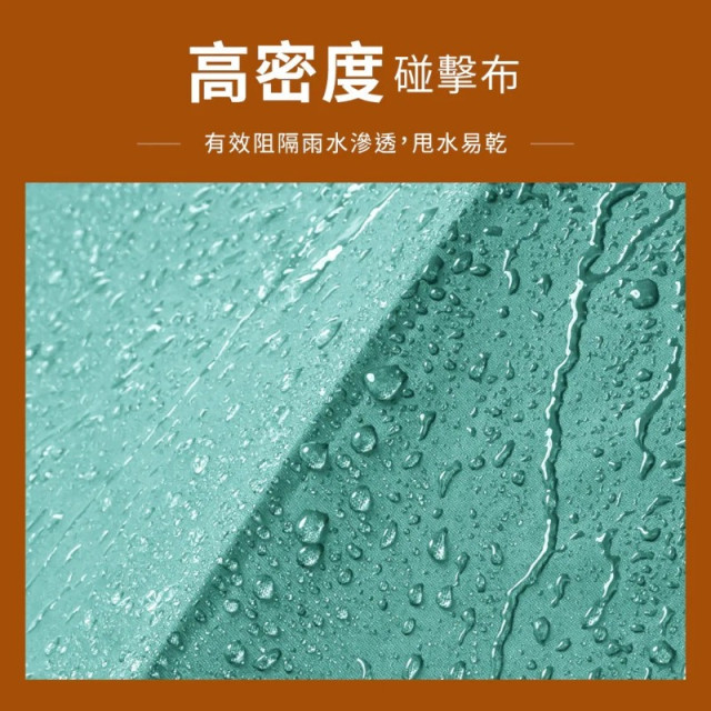 【KINYO】21吋防滑黑膠自動晴雨傘