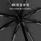 【KINYO】21吋防滑黑膠自動晴雨傘