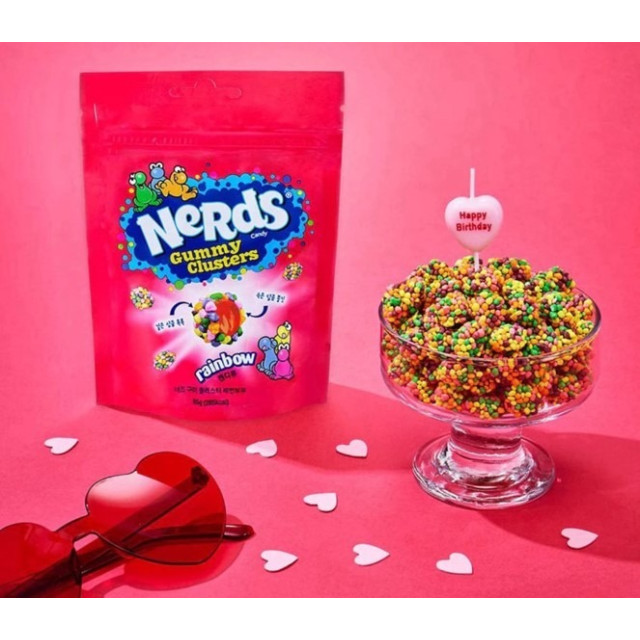 韓國 Nerds Gummy Clusters 顆粒軟糖球 45g 2包/組