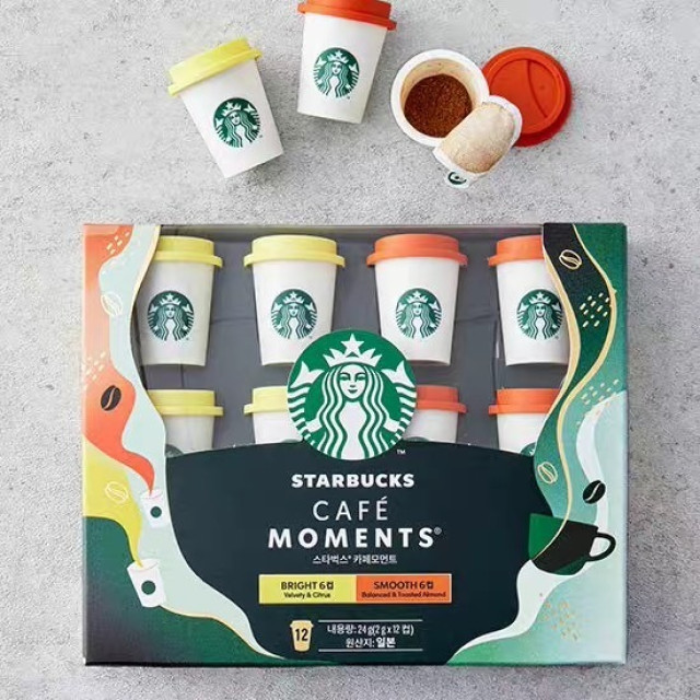 韓國 Starbucks Café Moments 迷你隨行杯即溶咖啡禮盒｜12入