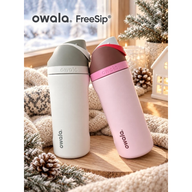 Owala 撞色吸管保冷水壺 475ml 兩入組